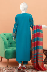 FESTIVE'23 EMBROIDERED TRIBAL STEM STITCHED 3PC SUIT