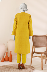 JACQUARD WOMEN STITCHED 2PC SUIT