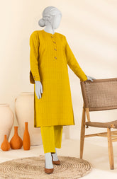 JACQUARD WOMEN STITCHED 2PC SUIT