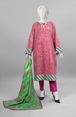 SUMMER'23 EDITION 2.0 NEON OUTLINES PRINTED LAWN 3PC UNSTITCHED