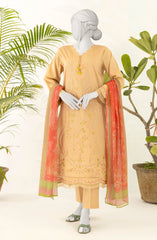 EMBROIDERED 3PC UNSTITCHED