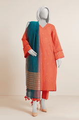 EMBROIDERED 3PC UNSTITCHED