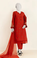 EMBROIDERED 3PC UNSTITCHED