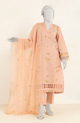 EMBROIDERED JACQUARD 3PC UNSTITCHED