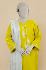 EMBROIDERED JACQUARD STITCHED 3 PIECE