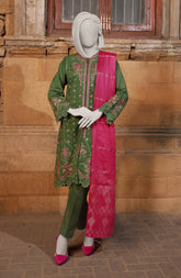 EMBROIDERED JACQUARD STITCHED 3 PIECE