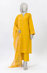 EMBROIDERED JACQUARD STITCHED 3 PIECE