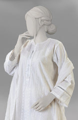 EMBROIDERED CAMBRIC STITCHED 3 PIECE