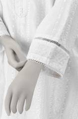 EMBROIDERED CAMBRIC STITCHED 3 PIECE