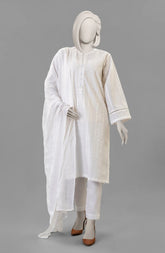 EMBROIDERED CAMBRIC STITCHED 3 PIECE