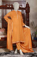 EMBROIDERED CAMBRIC STITCHED 3 PIECE