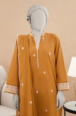 EMBROIDERED CAMBRIC STITCHED 3 PIECE