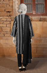 EMBROIDERED CAMBRIC STITCHED 3 PIECE