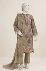 EMBROIDERED PRINTED LAWN 3PCS UNSTITCHED