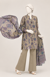 PRINTED LAWN 3PCS UNSTITCHED