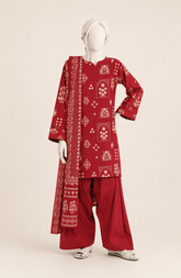 PRINTED LAWN 3PCS UNSTITCHED