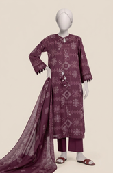 PRINTED LAWN 3PCS UNSTITCHED