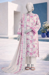 PRINTED TEXTURED LAWN 3PCS UNSTITCHED