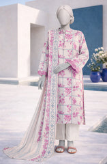 PRINTED TEXTURED LAWN 3PCS UNSTITCHED
