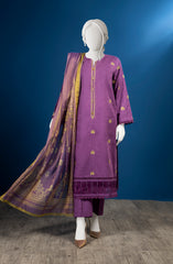 WINTER'23 WOMEN EMBROIDERED JACQUARD 3PC UNSTITCHED