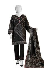 PRINTED KHADDAR STITCHED 3 PIECE