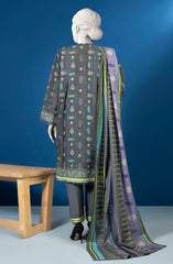 PRINTED KHADDAR STITCHED3 PIECE