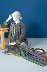 PRINTED KHADDAR STITCHED3 PIECE