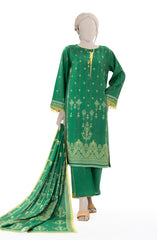 PRINTED DOBBY VISCOSE 3PCS UNSTITCHED