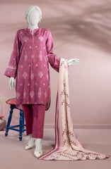 PRINTED DOBBY VISCOSE 3PCS UNSTITCHED