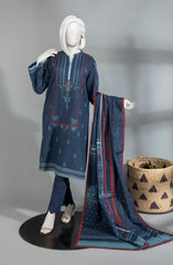 WINTER'23 WOMEN PRINTED KHADDAR 3PC UNSTITCHED