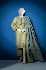 WINTER'23 WOMEN PRINTED KHADDAR 3PC UNSTITCHED