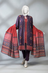 WINTER'23 WOMEN PRINTED KHADDAR 3PC UNSTITCHED