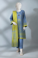 WINTER'23 WOMEN PRINTED KHADDAR 3PC UNSTITCHED