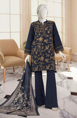 EMBROIDERED KHADDAR 3PCS UNSTITCHED