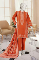 EMBROIDERED KHADDAR 3PCS UNSTITCHED