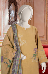 EMBROIDERED KHADDAR 3PCS UNSTITCHED