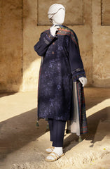 EMBROIDERED KHADDAR 3PCS UNSTITCHED