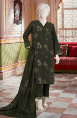 EMBROIDERED KHADDAR 3PCS UNSTITCHED