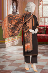 EMBROIDERED KHADDAR 3PCS UNSTITCHED