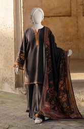 EMBROIDERED KHADDAR 3PCS UNSTITCHED