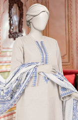 EMBROIDERED KHADDAR 3PCS UNSTITCHED