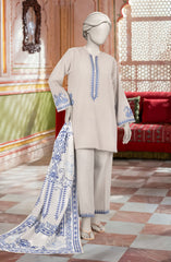 EMBROIDERED KHADDAR 3PCS UNSTITCHED