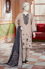 EMBROIDERED KHADDAR 3PCS UNSTITCHED