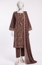 3 PIECE- EMBROIDERED PREMIUM KHADDAR SUIT