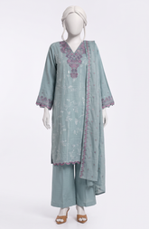 3 PIECE- EMBROIDERED PREMIUM KHADDAR SUIT