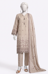 3 PIECE- EMBROIDERED PREMIUM KHADDAR SUIT