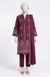 3 PIECE- EMBROIDERED PREMIUM KHADDAR SUIT