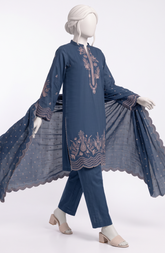 3 PIECE- EMBROIDERED PREMIUM KHADDAR SUIT