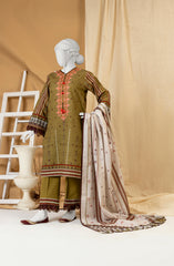 EMBROIDERY KHADDAR 3PC UNSTITCHED