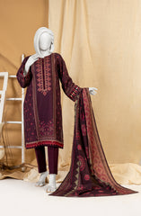 WINTER'23 WOMEN EMBROIDERY KHADDAR 3PC UNSTITCHED